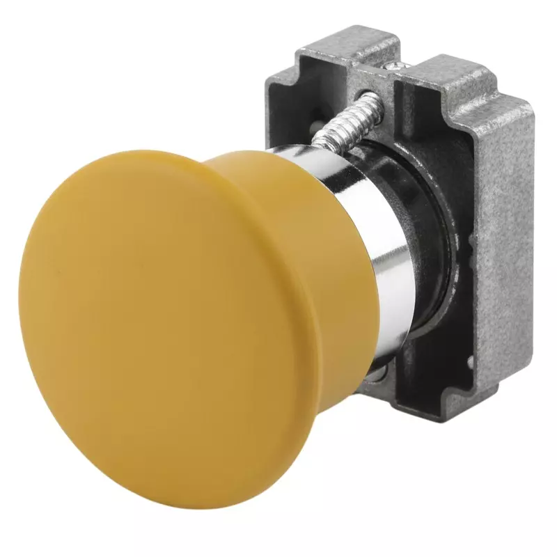 G-SENS Emergency Push Button 22.5 mm Round Yellow, GES5BC4C