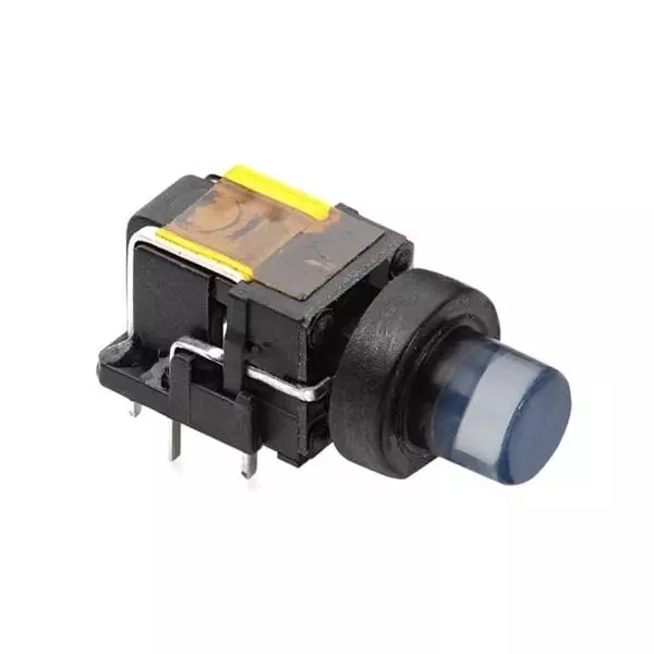 C&K COMPONENTS Tactile Switch Illuminated 50 mA Round Actuator PCB Mount 12 V AC, EITSBUM11WWB3