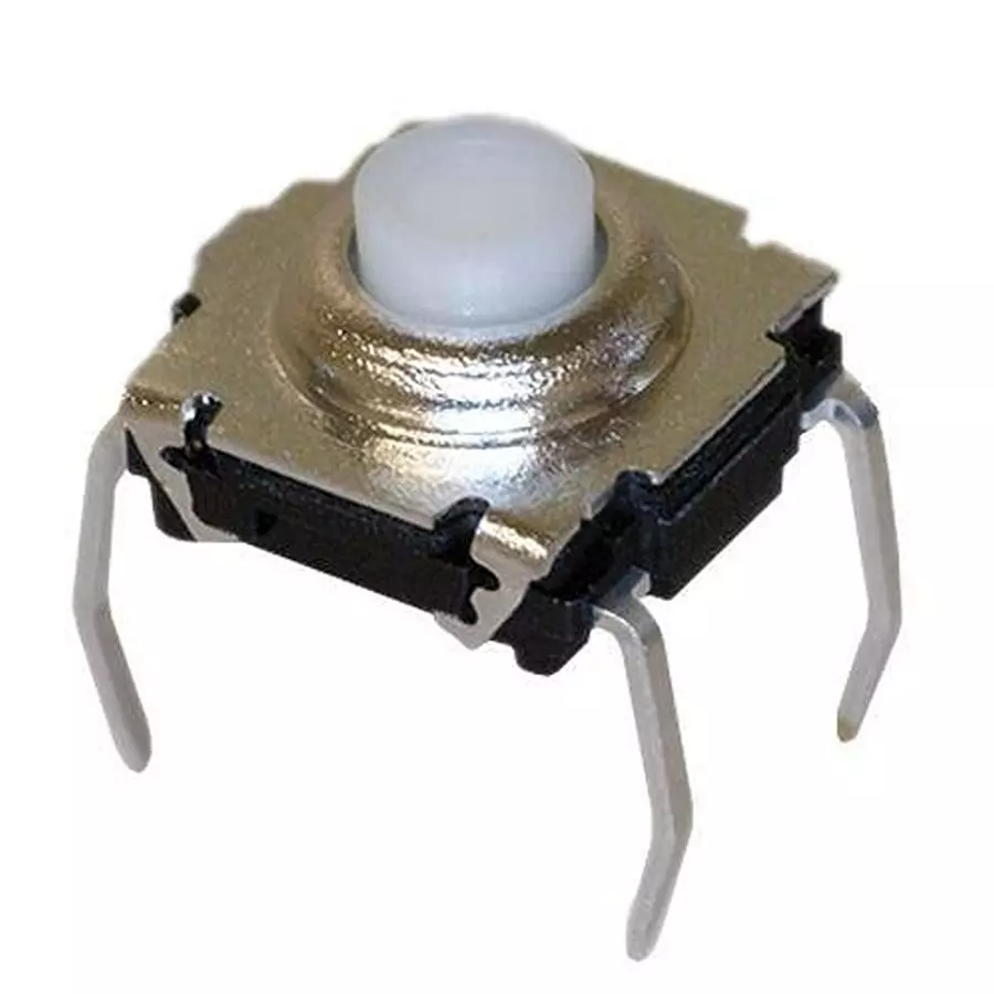 E-SWITCH Tactile Switch Non-Illuminated PC Pin Termination 50 mA Round Actuator 12 V DC, TL6100DF130QP