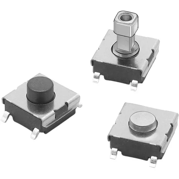 OMRON ELECTRONIC COMPONENTS Tactile Switch Non-Illuminated Leadless Termination 50 mA Projected Actuator 24 V DC, B3FS-1050P