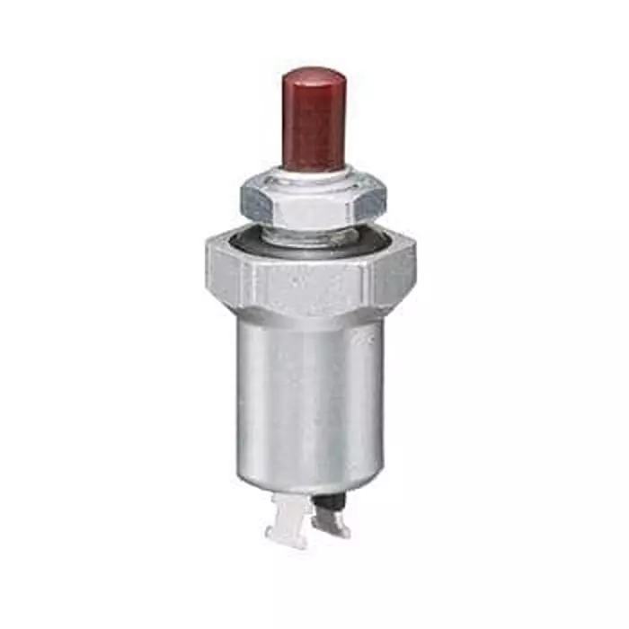 GRAYHILL Standard Switch Non-Illuminated Solder Lug Termination 250 mA Round Actuator, 39-351 RED