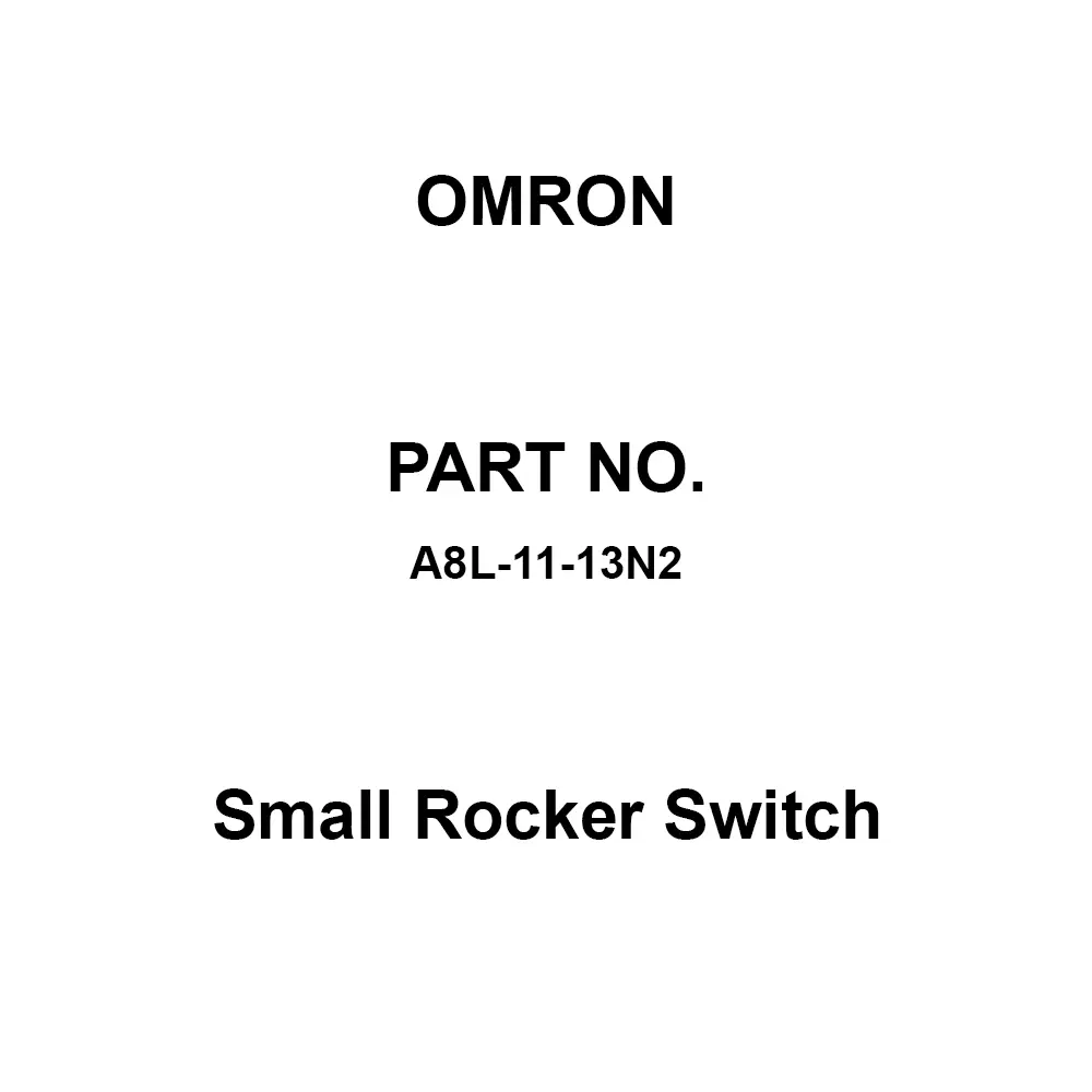 Omron Small Rocker Switch AC 125/AC 250 V Rated Voltage, A8L-11-13N2