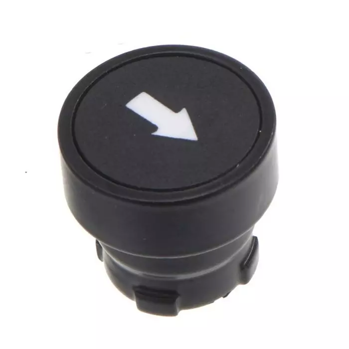 RS PRO Push Button Switch IP65 22 mm Momentary Black Unmarked Plastic, 2052364