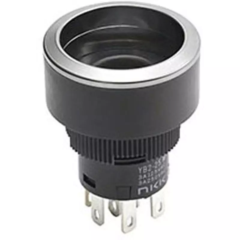 NKK SWITCHES Illuminated Push Button Switch Solder Terminal 2-Pole Double Throw YB2-25CWCPS1