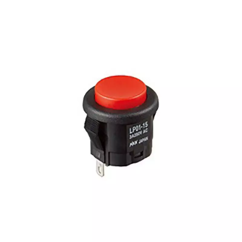 NKK SWITCHES Push Button Switch Solder & Tab Terminal Single Pole Double Throw LP01-15CCKSS1R