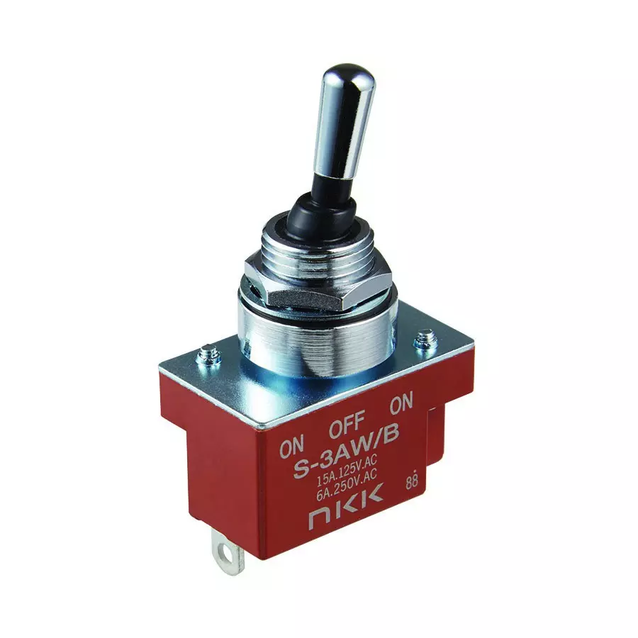 NKK SWITCHES Toggle Switch Solder Terminal Single Pole Double Throw S-3AW/B