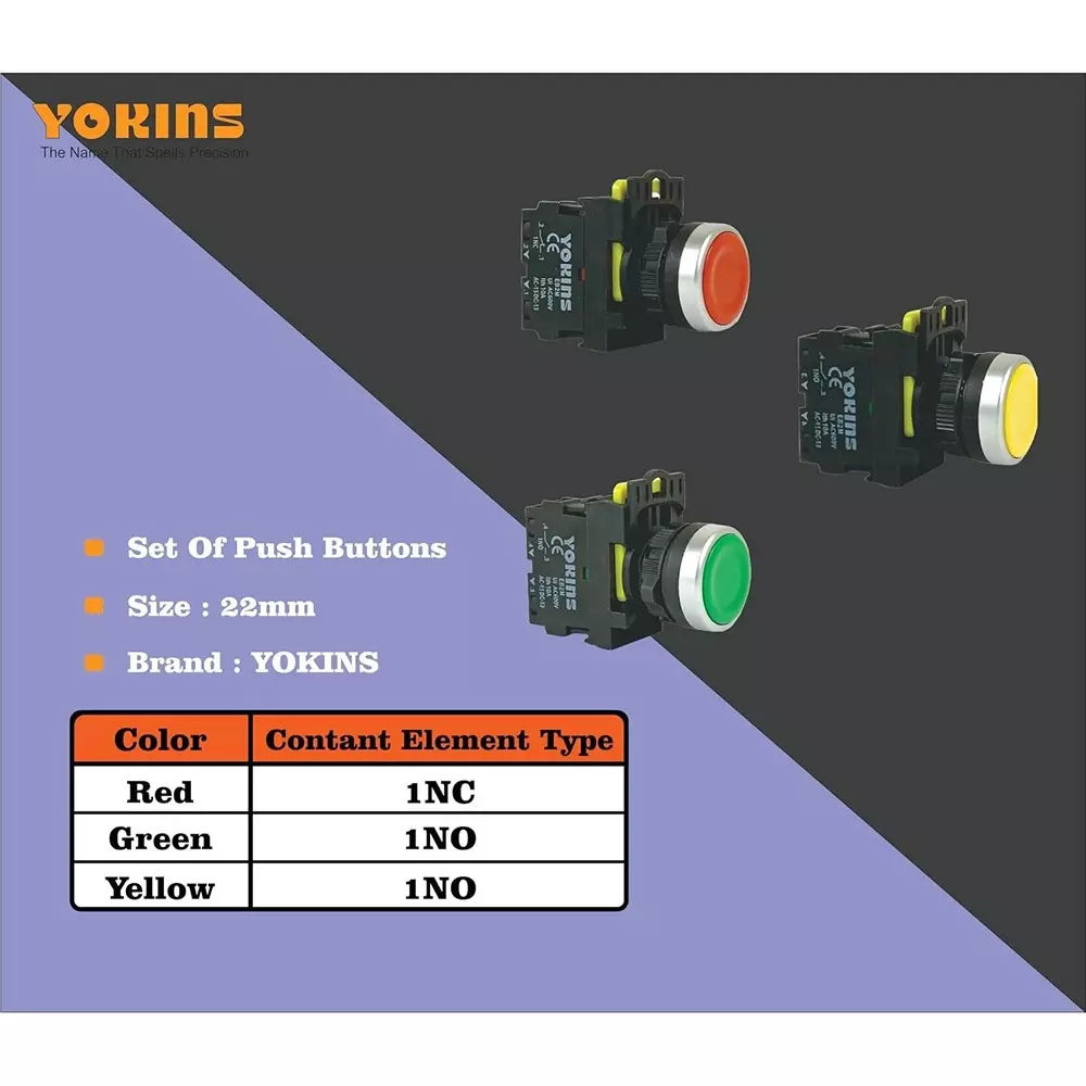 yokins-push-button-set-of-rgy-22mm-red-green-yellow-color-with-spring-return-copper-silver-contacts