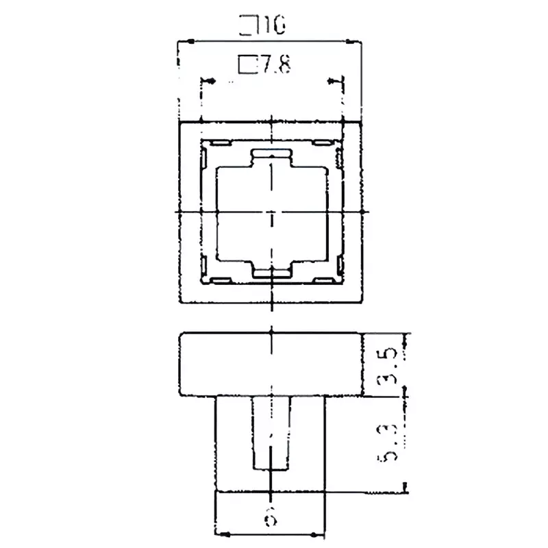 Nidek Push Button Switch TM1, TM2, TR1, TR2 Suitable Model Mounting frame Content , 140000340144