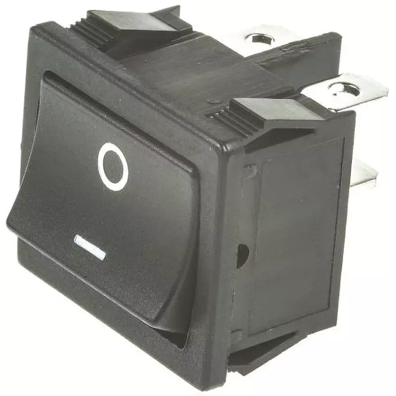 TE CONNECTIVITY Rocker Switch (Terminal) 10 Rated Current Panel Mounting 250 AC Rated Voltage, 1634200-3