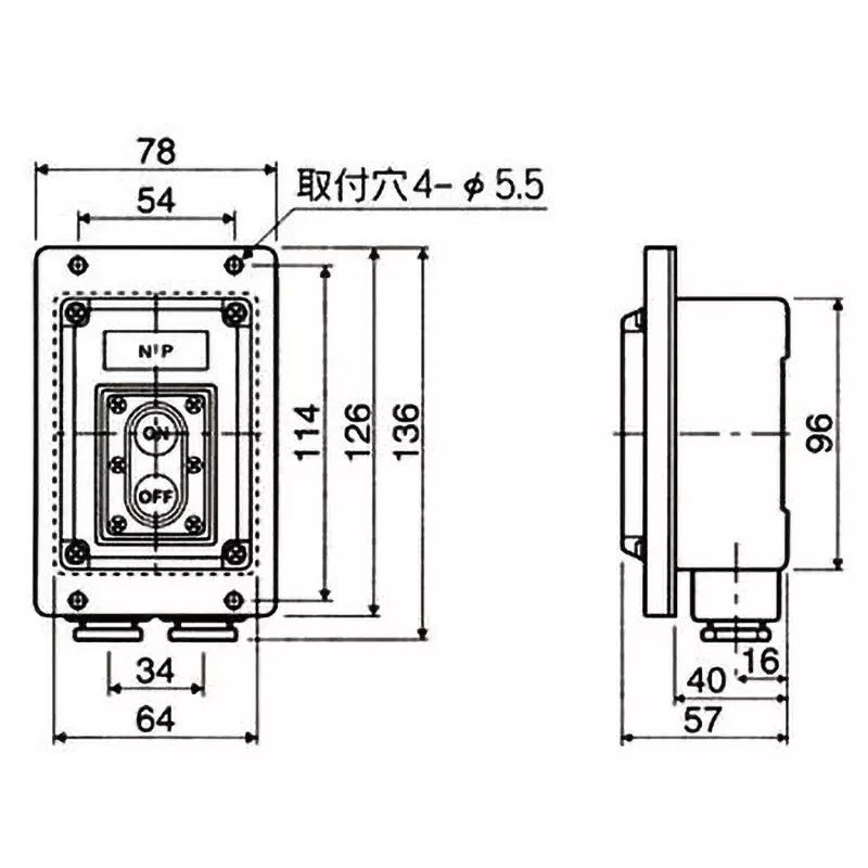 dainichi-push-button-switch-three-phase-220-vac-37-440-vac-37-20-amp-current-dkfw233