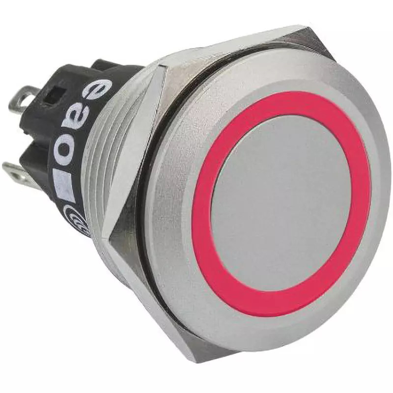 EAO Pushbutton Switch 12 V Rated Voltage 1 Amp @24 V DC Contact Current Rating, 82-6551.1113