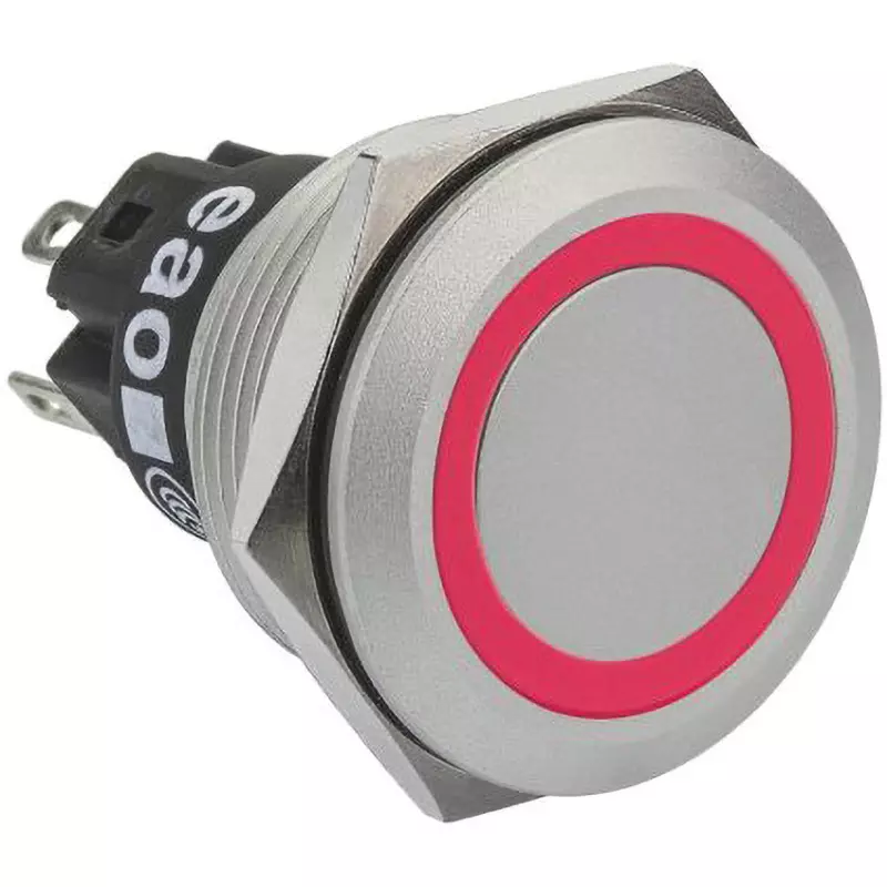EAO Pushbutton Switch 230 V Rated Voltage 1 Amp @24 V DC Contact Current Rating, 82-6551.1116