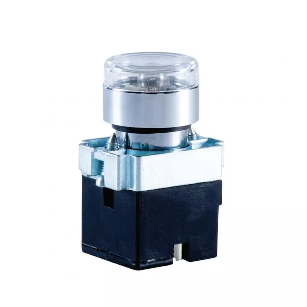BCH BML Metal Series LED Luminous Actuator Clear Color 48 VAC, BML22LAW4C