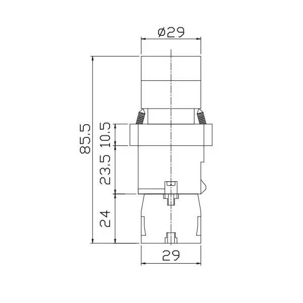 bch-bml-metal-series-led-luminous-actuator-green-color-220-vdc-bml22lah1g