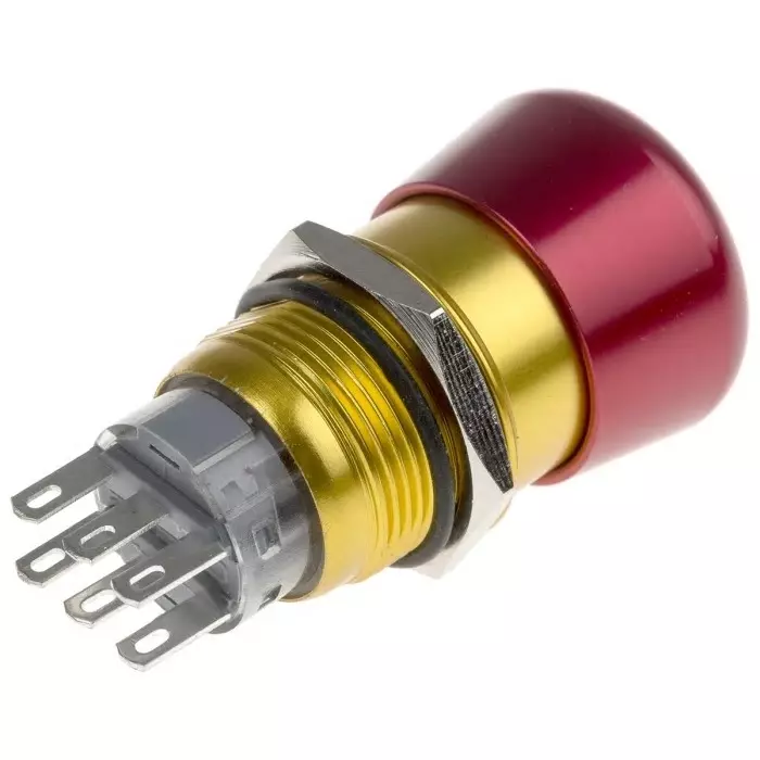 RS PRO Push Button Switch Maintained Twist to Release Panel Mount 19.2 mm Cutout, 8771968