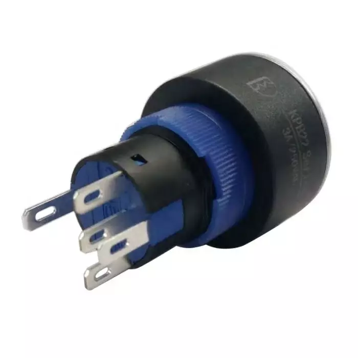 RS PRO Illuminated Push Button Switch Panel Mount 22.2 mm SPDT Red LED 250 V AC, 1758224