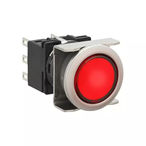 IDEC LB6ML Series Illuminated Push Button Switch Body Φ18.2 mm Contact 2 C, LB6ML-A1T64R