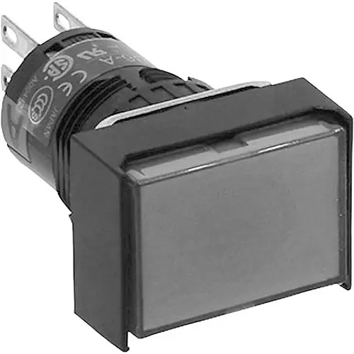 IDEC A6 Push Button Switch Non-illuminated Long angle Φ16 mm Milky White, AB6H-A2LW