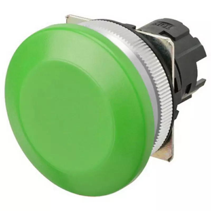 Omron Alternate Type Pushbutton Switch Mushroom IP66 Green, A30NZ-MMA-NGA