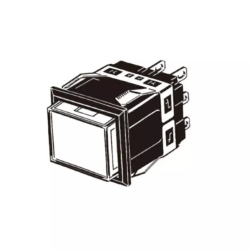 Omron Illuminated Pushbutton Switch Square Body A3K 2C Momentary Long Angle DC24 V, A3KJ-90C2-24EWR
