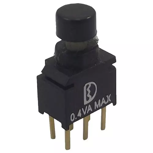 MULTICOMP PRO Standard Pushbutton Switches SWITCH, PUSH BUTTON, DPDT, ON-MOM, P8UD8WR2C2M2RES