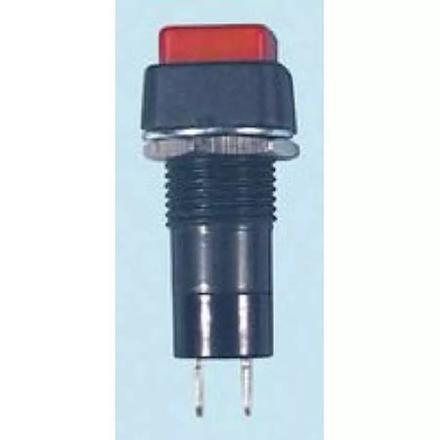 MULTICOMP PRO Standard Pushbutton Switches PB SWITCH, 3A, 250V AC, SPST-NO, RED, MP006846