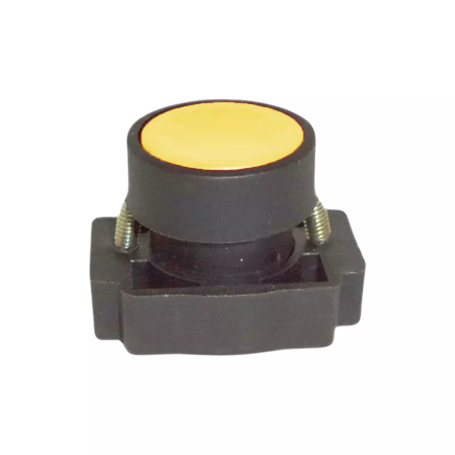 Avon Push Button Standard Shrouded Plastic Yellow, PBS-5 S