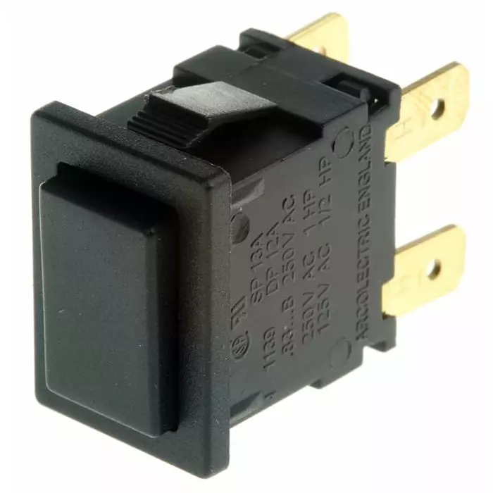 ARCOLECTRIC (BULGIN LIMITED) 8300 Series Miniature Push Button Switch Latching Panel Mount DPDT 250 V AC IP65, H8350ABAAAB