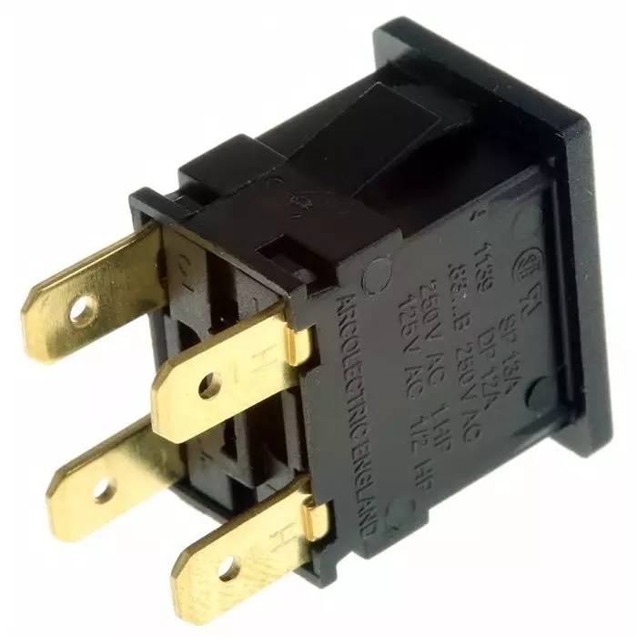 ARCOLECTRIC (BULGIN LIMITED) 8300 Series Miniature Push Button Switch Latching Panel Mount DPDT 250 V AC IP65, H8350ABAAAB