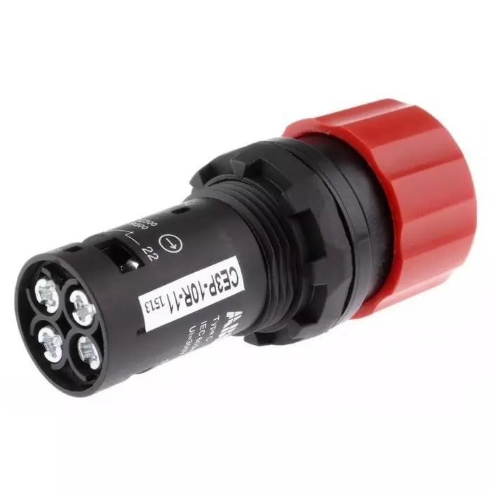 ABB 1SFA Series Pull Release Emergency Stop Push Button, Panel Mount, 22.5mm Cutout, SPDT, IP66, IP67, IP69K, CE3P-10R-11
