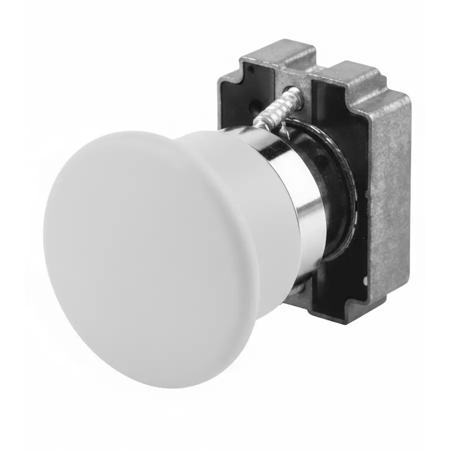 G-SENS Emergency Push Button 22.5 mm Round White, GES5BC4C