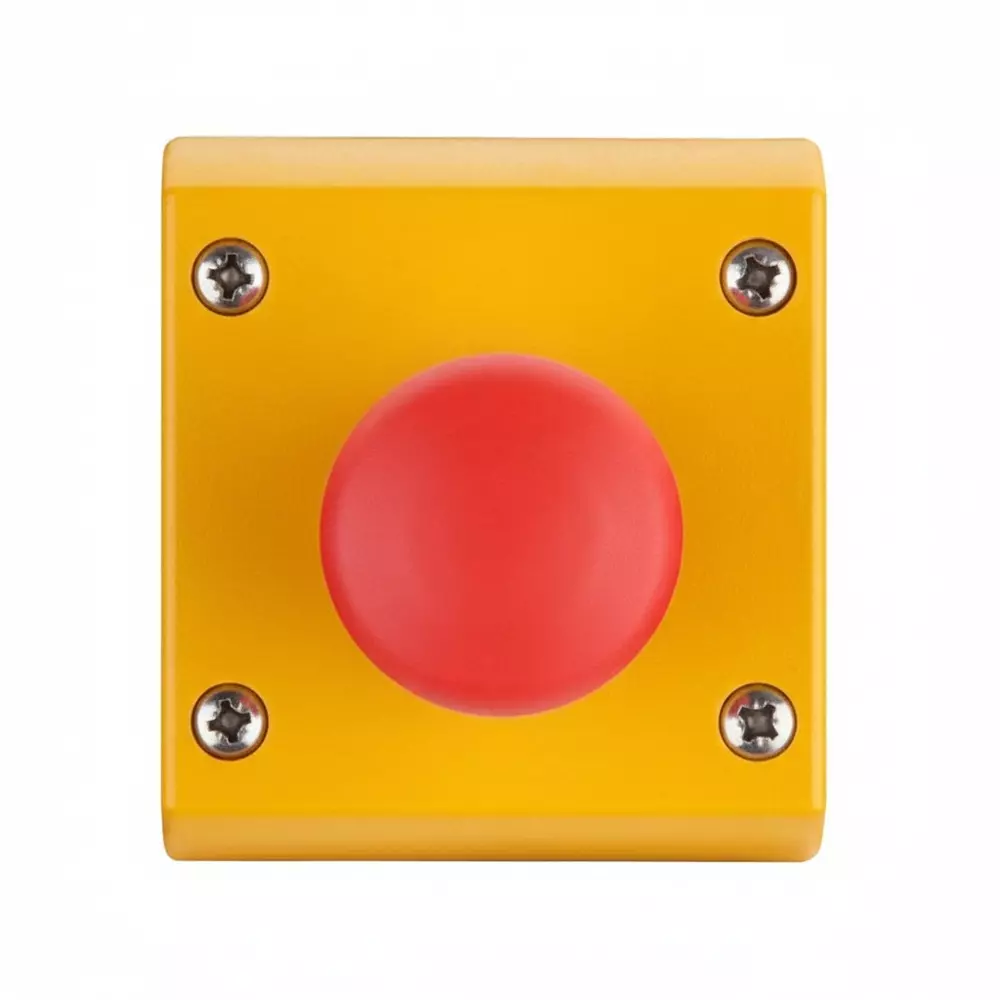 EATON Push-Pull Emergency Stop Switch Non-Illuminated SPST-NC Panel Mount, M22-C1-M3H