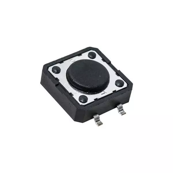 C&K COMPONENTS Tactile Switch Non-Illuminated Through Hole Termination 50 mA Round Actuator 12 V DC, PTS125SK43P21M LFS