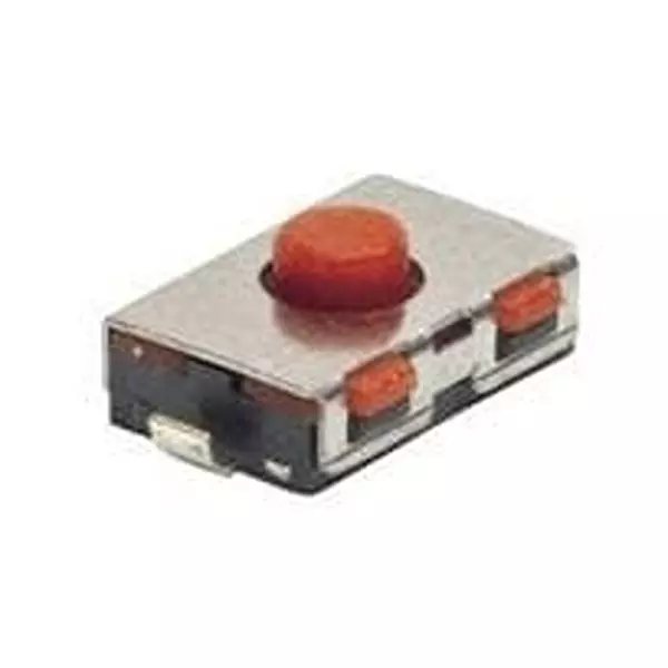 TE CONNECTIVITY Tactile Switch Non-Illuminated Gull Wing Lead Termination 50 mA Round Actuator 24 V DC, FSMSMLPATR