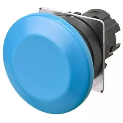 Omron Pushbutton Switch Momentary Mushroom Blue, A22NZ-BMM-NAA