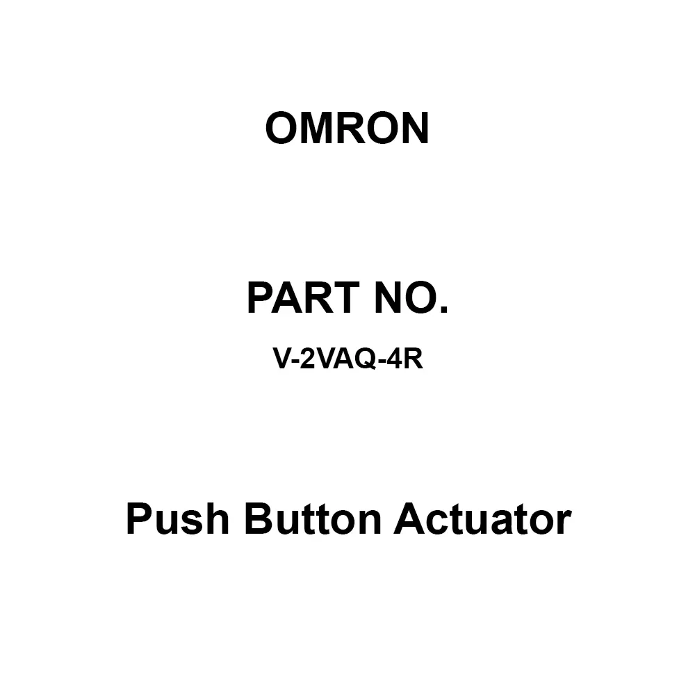 Omron Push Button Actuator Red Color, V-2VAQ-4R