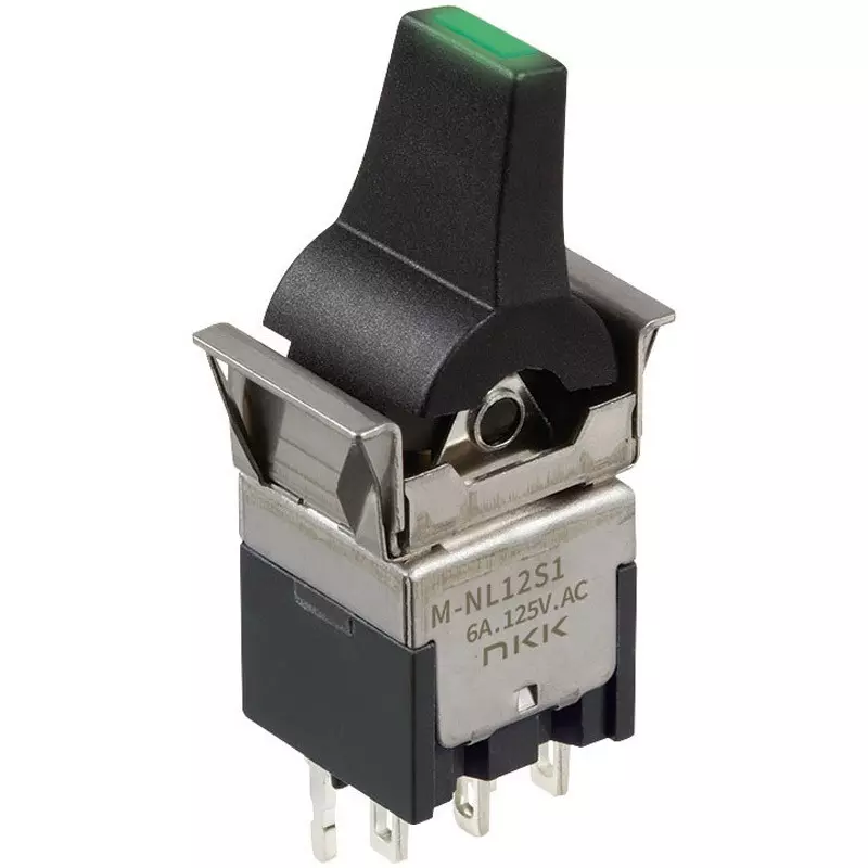 NKK SWITCHES Rocker Switch 1 Pole Paddle Type Mechanism, M-NL13S1PTY