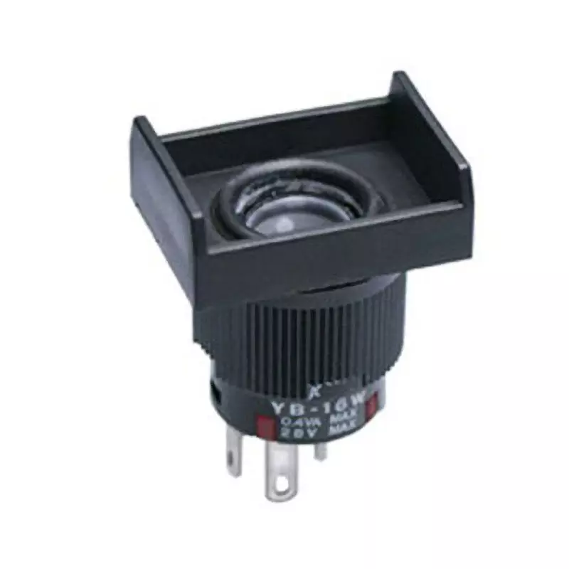 NKK SWITCHES Illuminated Push Button Switch Solder Terminal Single Pole Double Throw YB-16WRKG4