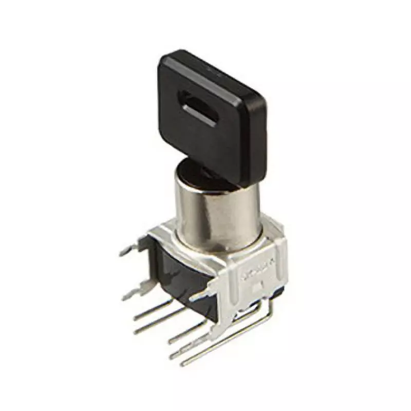NKK SWITCHES Ultra-Miniature Key Lock Switch Printed Circuit Board Right Angle 2-Pole SK-22ABKH4