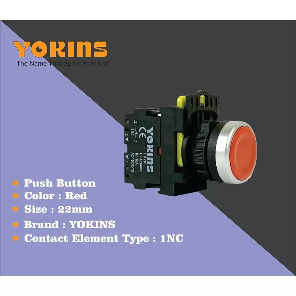 yokins-push-button-eb2m-a-01-r-22mm-red-color-with-spring-return-with-1nc-copper-silver-contacts