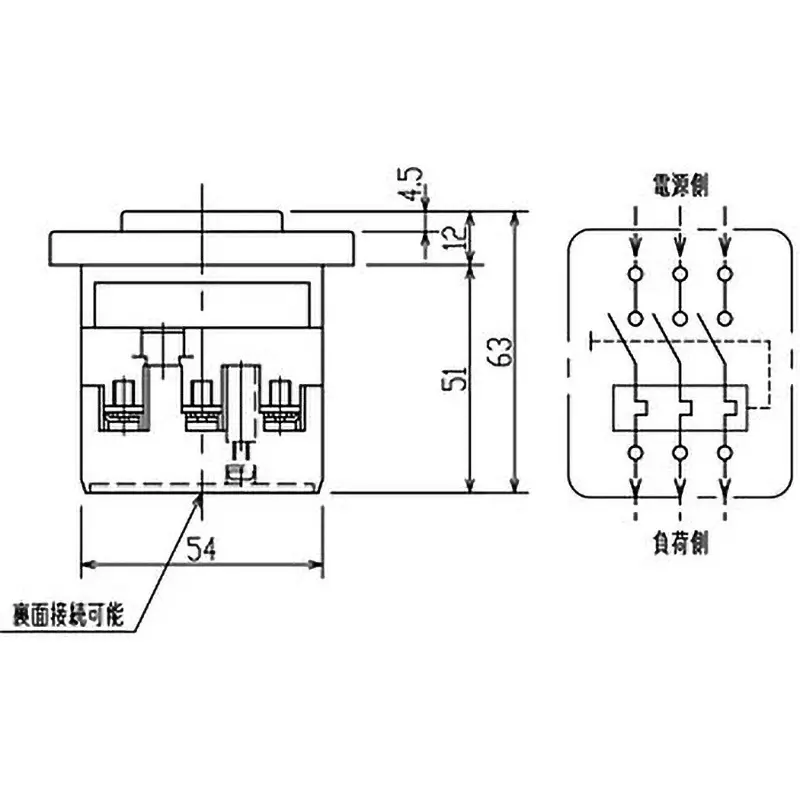 dainichi-push-button-switch-04-kw-28-amp-operating-current-df33-220v-04kw-28a
