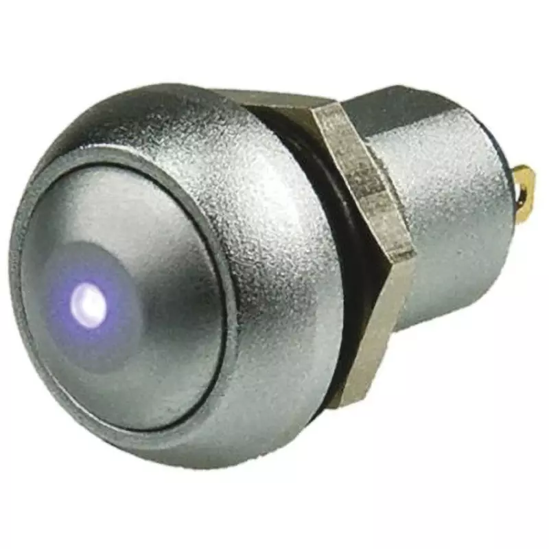 APEM Push Button Switch latch Panel mount 13.6 mm Cutout Diameter, IPR1SAD0LOB105