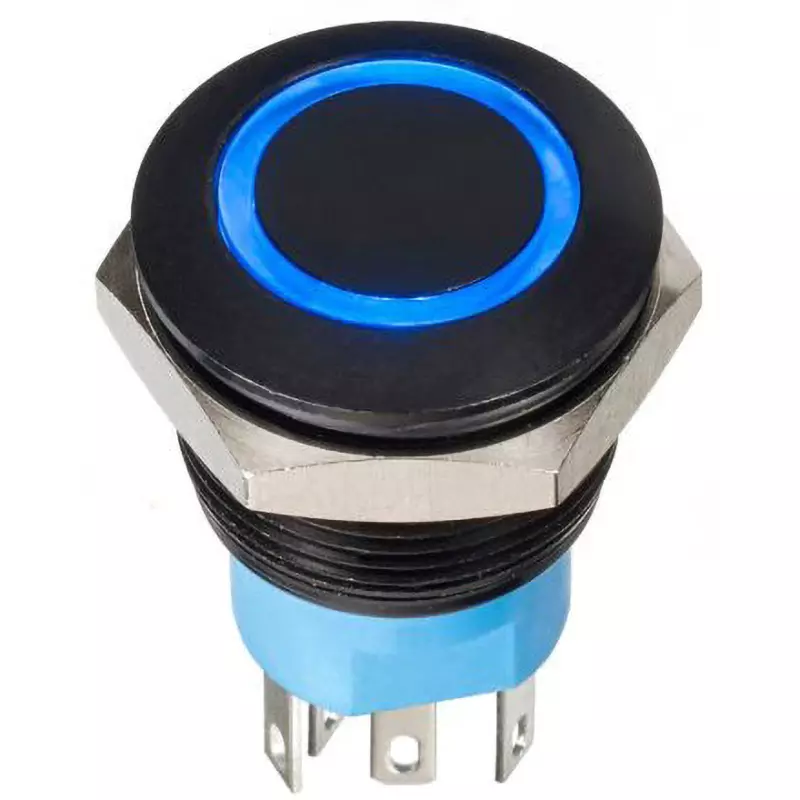 APEM Push Button Switch 30 V DC Rated Voltage 2-Pole On/Off Switch, AV910220000870K