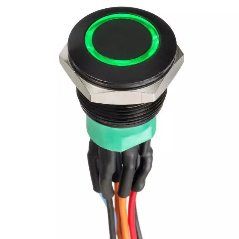 APEM Push Button Switch 30 V DC Rated Voltage 2-Pole On/Off Switch, AV9V22F1020870K