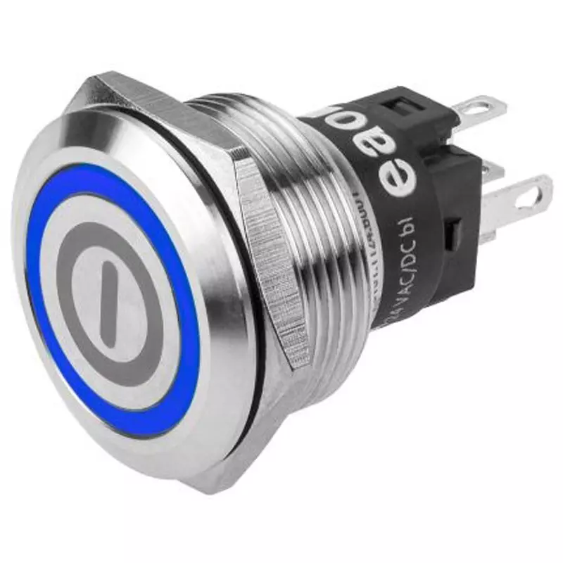 EAO Pushbutton Switch 7 mA Rated Current 250.0 V Rated Insulation Voltage 4 to 7 Operating force, 82-6151．1124．B001