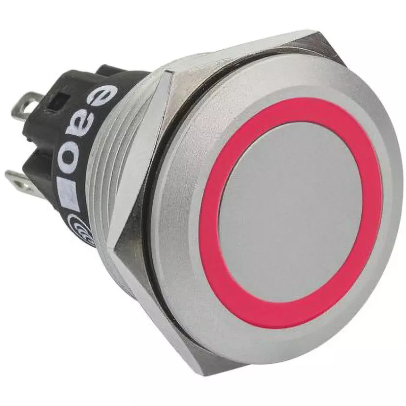 EAO Pushbutton Switch 24 V Rated Voltage 1 Amp @24 V DC Contact Current Rating, 82-6551.1114