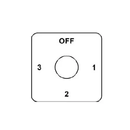 Kaycee AC/DC Rotary Switch Three Way, With Off 90° 63 Amp Three Phase, RPM6313C