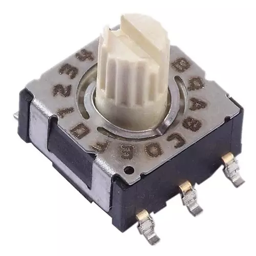 CTS Coded Rotary Switch SMD/SMT Shaft Actuator 16 Position, 220AMC16R