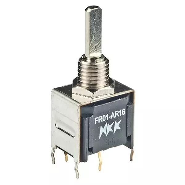 NKK SWITCHES Coded Rotary Switch Panel Mount Rotary Actuator 16 Position, FR01AR16PB