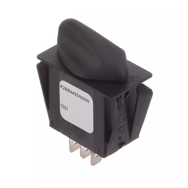 Otto Rotary Switch Non-Illuminated Quick Connect Termination 16 & 20 Amp Knob Actuator 12 V DC, 28 V DC, R2BB4455NNNN